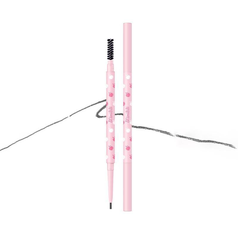 1 Piece Peach Pattern Brow Pencil, Long Lasting Eyebrow Brush For All Skin Type