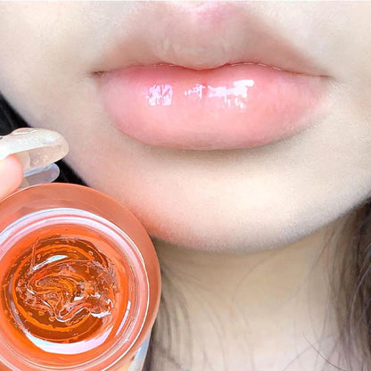 Moisturizing Honey Jar Design Lip Mask, 1 Count Hydrating Lip Balm, Anti-cracking Lip Moisturizer, Comfort Lip Care Product for Women & Men