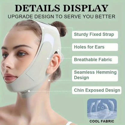 Face Muscle Training Tool, 2 Counts/set Face Muscle Trainer & Breathable Sleeping Face Mask, Facial Skin Lifting Accessories for Women & Men