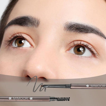 Double Ended Eyebrow Pencil & Brush, 1 Count Waterproof Long Lasting Eyebrow Pencil, Brow Styling Pen, Brow Shading & Filling Product