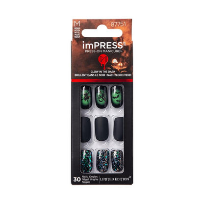 imPRESS Press-On Manicure Halloween Glow in the Dark - Witchful Thinking