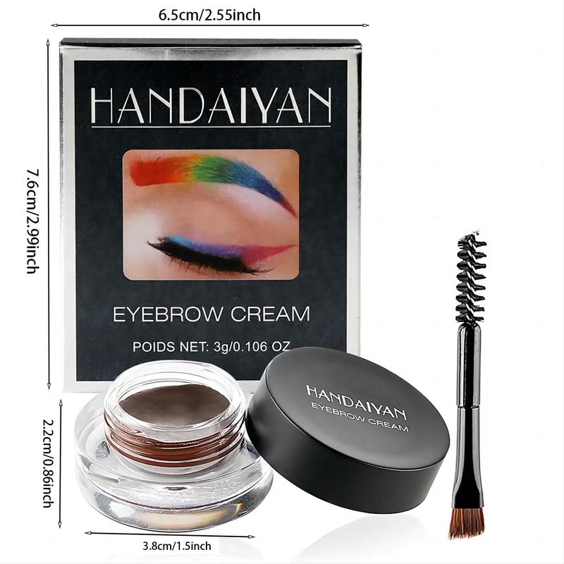 Eyebrow Gel, 1 Count Long Lasting Waterproof Eyebrow Gel, Filling & Shaping Enhancer with Brush