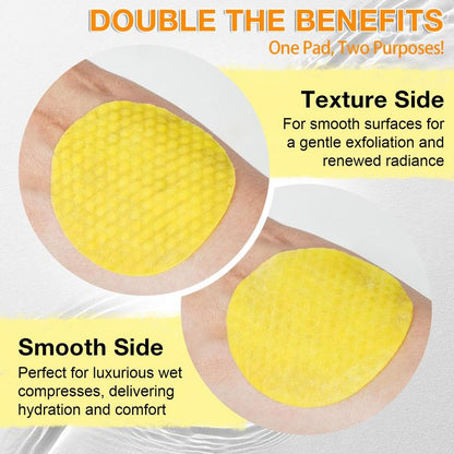 Kojic Acid Turmeric Cleansing Pads, 2 Boxes(50pcs/box) Moisturizing & Hydrating Skin Care Pads, Perfect for Luxury Wet Compresses, Face Care Product