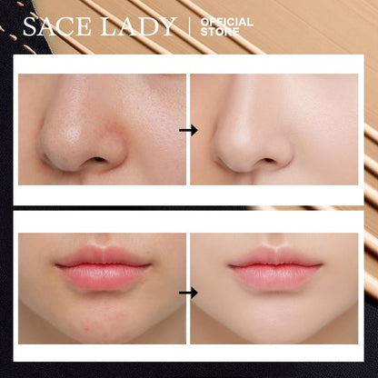 Sace Lady Long-lasting Matte Concealer, 1 Count Highly Concealer Liquid Foundation, Full Cover Flawless Makeup Cream, Pore Minimising Face Corrector