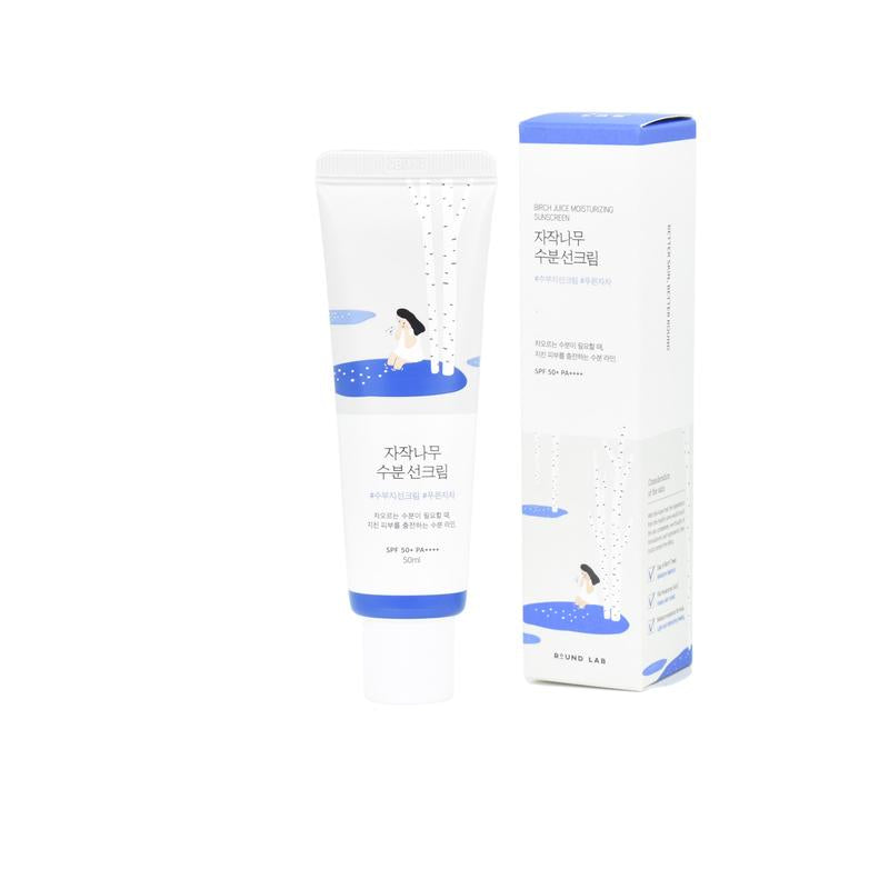 Round Lab Birch Juice Moisturizing Sun Cream SPF 50+ (50ml)  Korean Sunscreen Skincare Nourishing Soothing