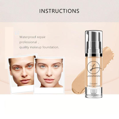 Long-lasting Foundation, Moisturizing Coverage Makeup Cream, Lightweight Concealer Foundation