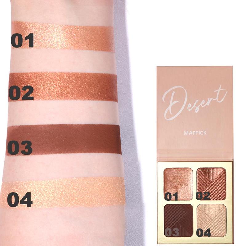 4-color Highlight Contouring Palette, Shimmering Highlighter Makeup Palette, Multifunctional Makeup Palette Suitable For All Skins