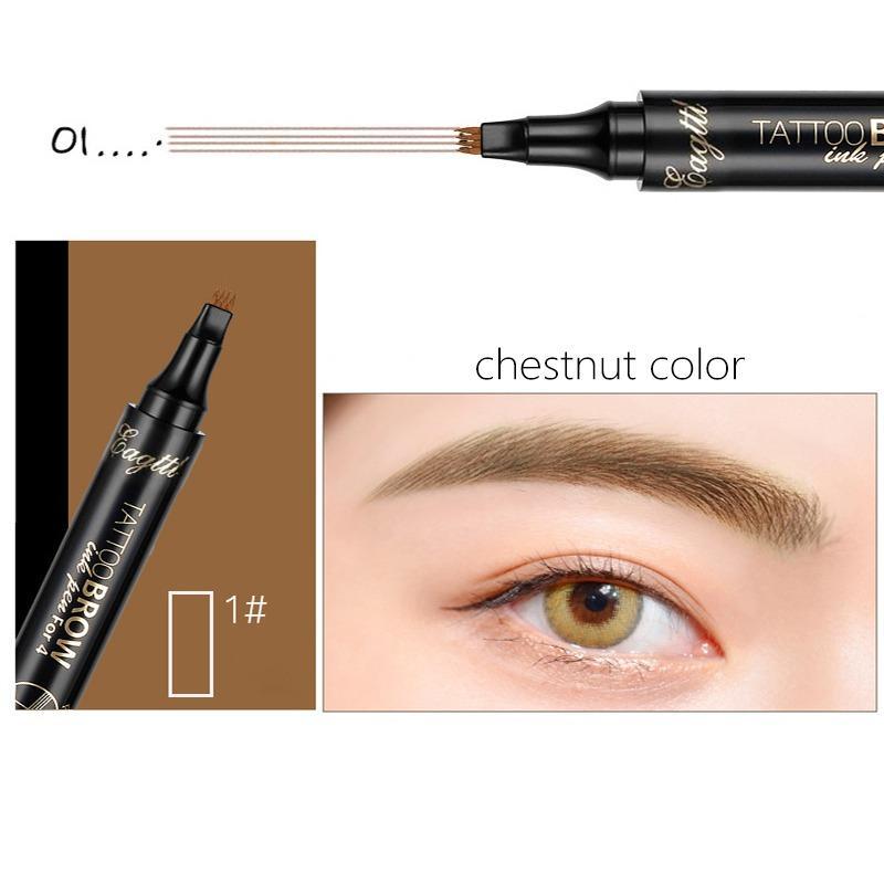 Waterproof Long Lasting Eyebrow Pencil, 1 Count Eyebrow Makeup Tool, Brow Shading & Filling Pencil