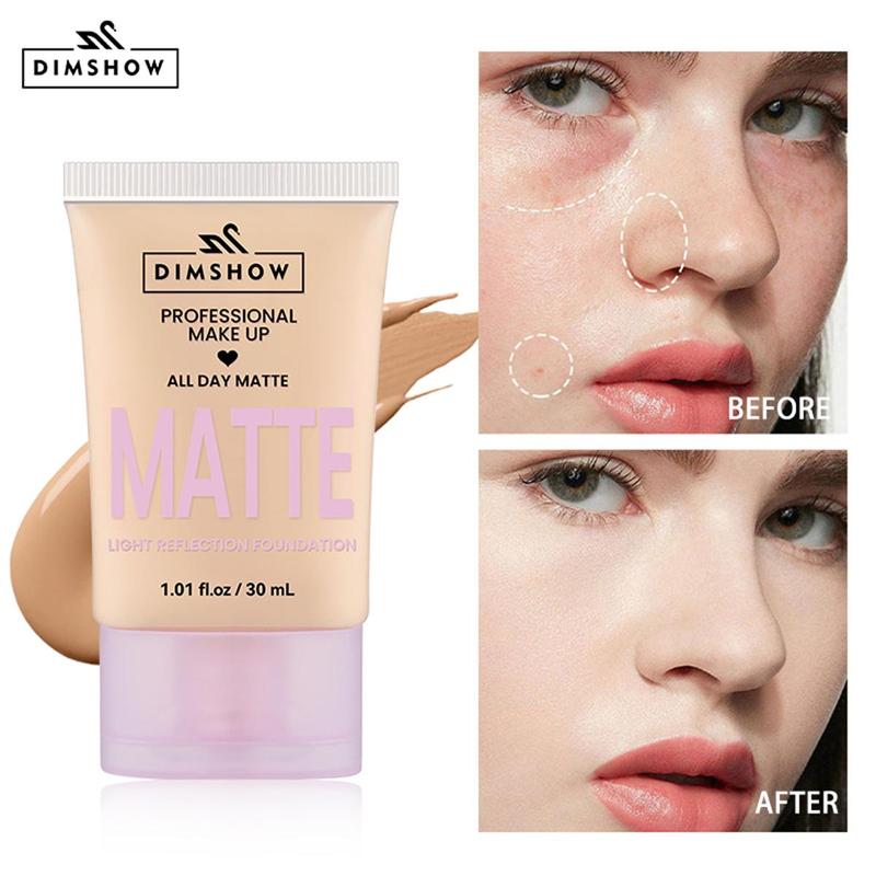 Long-lasting Matte Foundation, Moisturizing Dark Covering, Concealing Foundation Cream, Full Coverage Flawless Makeup Cream