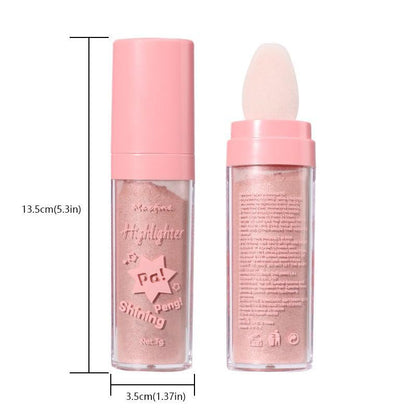 Highlighter Powder Stick, 1 Count Lightweight Long-wearing Brightening Body Highlighter For All Skin Types