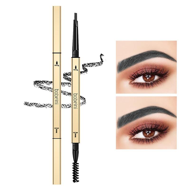 Double-ended Eyebrow Pencil with Brush, 1 Count Waterproof Long Lasting Eyebrow Pencil, Brow Shading & Filling Pencil