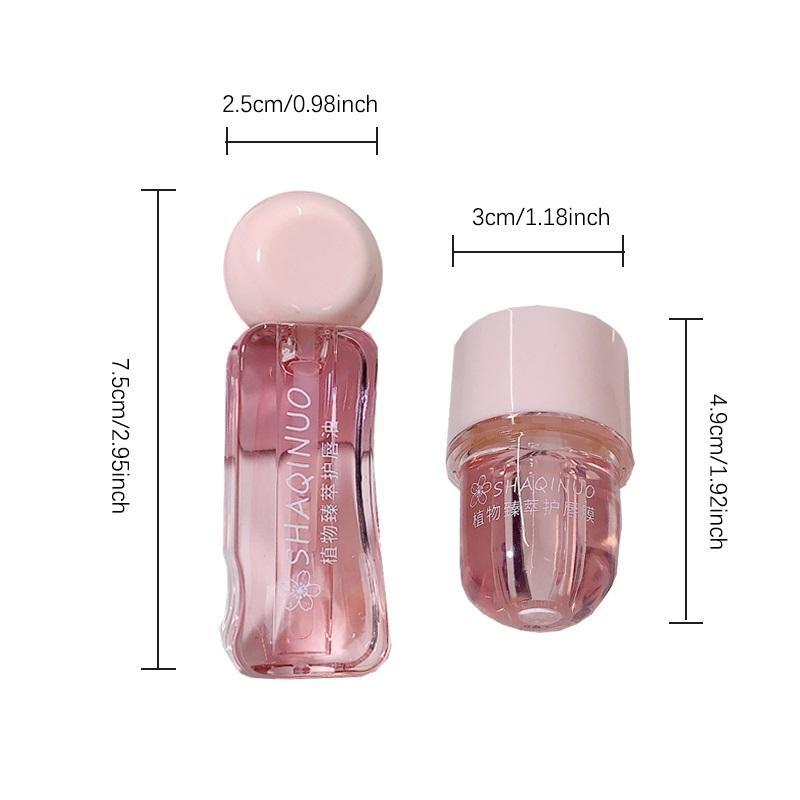 Moisturizing Lip Oil & Lip Mask Set, 2pcs/set Anti-cracking Lip Care Set, Lip Care Products for Women & Girls