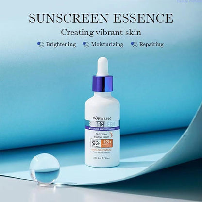 KORMESilC Sunscreen Essence Lotion, UV Protection SPF9§°PA++++, 60ml Facial Skincare Comfort Skin Repair