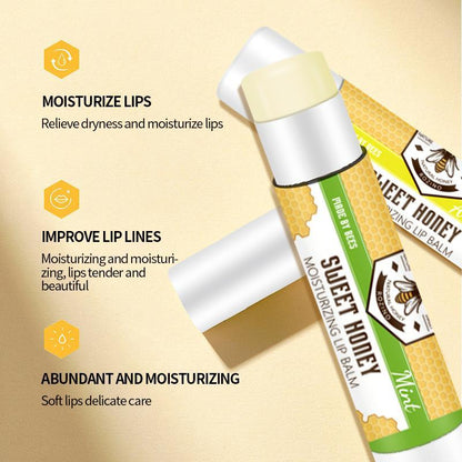 Honey Moisturizing Lip Butter Balm, 6pcs/set Long-lasting Plumping Lip Line Soft Lip Balm, Comfort Lip Skincare Product for Women & Girls