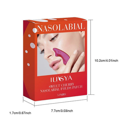 Cherry Nasolabial Folds Patch, Moisturizing Facial Folds Patch, Facial Skin Care Product for Women & Men