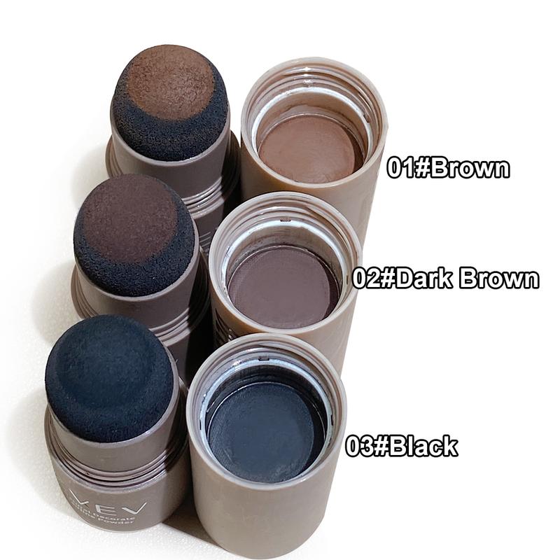 Beard/ Hair/ Eyebrow Powder Waterproof Hairline Powder Easy To Carry, Natural Black And Brown Eyebrow Contour Stick For Root Edge Shadow Filling