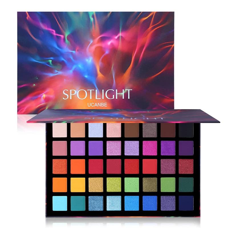 40 Color Eyeshadow Palette, Matte and Glitter Eye Shadow Makeup Palette with Colorful Soft and Smooth Powder, High Pigmented Blendable Powder Palette