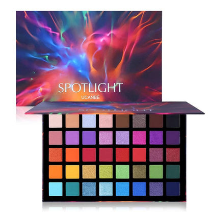 40 Color Eyeshadow Palette, Matte and Glitter Eye Shadow Makeup Palette with Colorful Soft and Smooth Powder, High Pigmented Blendable Powder Palette