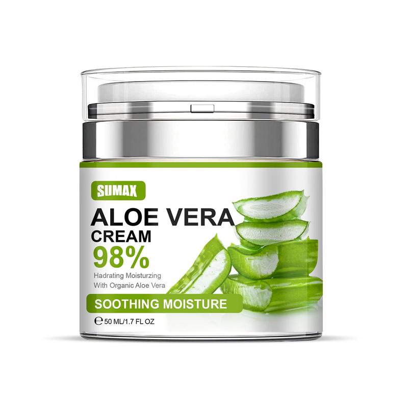 50ml Aloe Vera Moisturizing Cream, Hydrating Nourishing Skin Care Cream, Spring Deep Nourishing Comfort Skin Cream for All Skin Types, Summer Skin Care Products