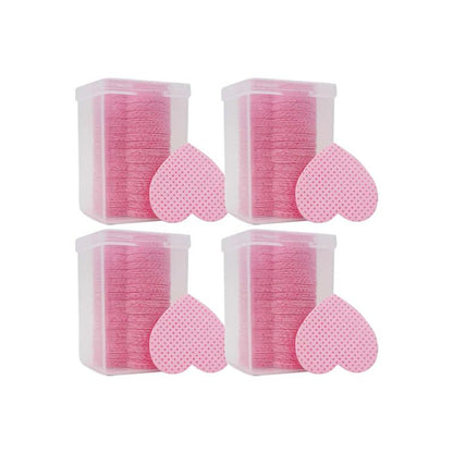 Heart Shaped Makeup Remover Pads, 1set/4sets Xmas Double Sided Dry Cleaning Wipe, Multi-purpose Non-woven Fabric Wipe,?Cosmetic Cleaning Pads, Beauty & Personal Care Supplies