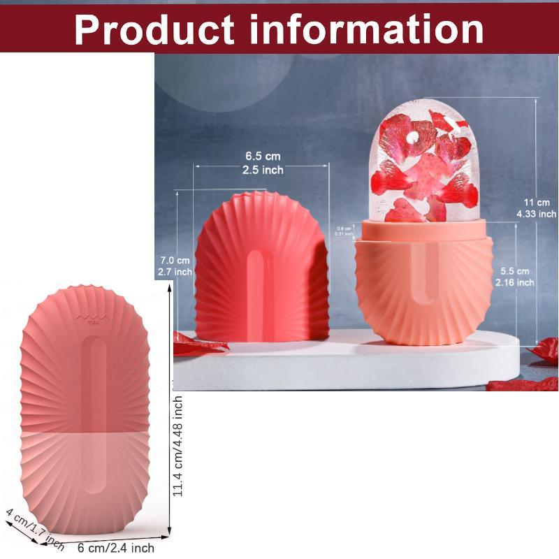 Silicone Facial Massage Ice Tray, Ice Roller Mold for Face & Body, Muscle Relaxation Ice Roller, Ice Facial Soothing Skin Care Tool