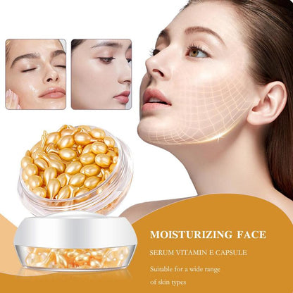 Vitamin E Capsule Moisturizing Facial Serum Capsule, 28pcs/box Hydrating Skin Firming Essence Capsules, Moisturizing Skin Care Product for Women