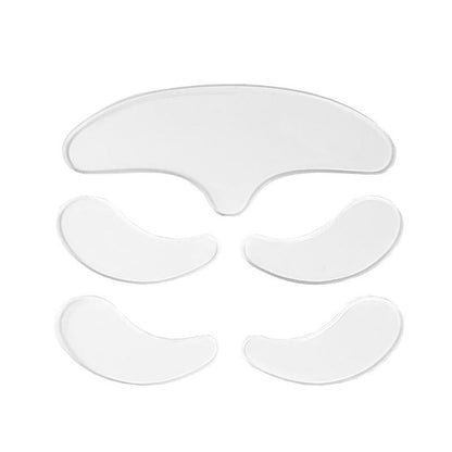 Reusable Silicone Facial Skin Firming Pad, 5pcs Comfort Multifunction Face Skin Care Tool, Face Forehead Cheek Sticker, Silicone Beauty Patch Face Pads Skincare Tools under Eye Patches