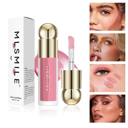 Camouflage Theme 6 Color Blush, Blush Palette ,Long-lasting Non-Bleach  Blush Essence,Rouge Make Up