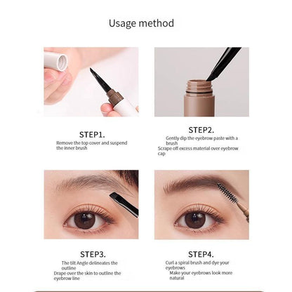 Double-ended Long-wearing Eyebrow Pencil, 1 Count Eyebrow Pen, Waterproof Long Lasting Eyebrow Pencil, Eyebrow Makeup Tool For Women