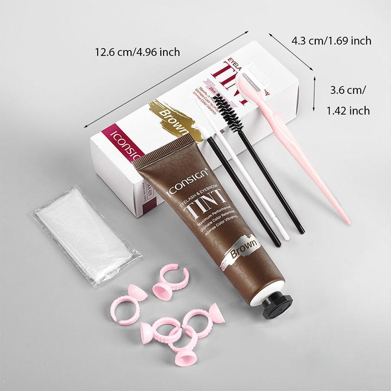 Eyebrow & Eyelash Coloring Kit, 1/2 Box Waterproof Eyebrow & Eyelash Styling Kit, Smudge Proof Eyebrow Shading & Filling Kit, Long Lasting Eye Brow Coloring Pen, Eye Cosmetics, Summer Gift