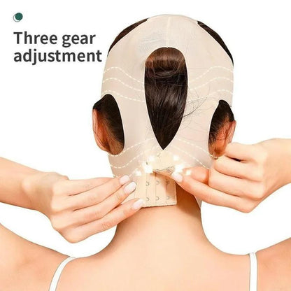 3D Face Skin Care Bandage, 360¡ã Wrap?Face Contouring Lifting Face Mask with 3 Gear Adjustment, Multi-use Skin Care Tool for Women