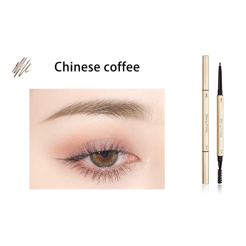 Double-Sided Waterproof Eyebrow Pencil, 1 Count Brow Styling Brush Pencil, Dual-Ended Brow Shading & Filling Pencil, Makeup Tool