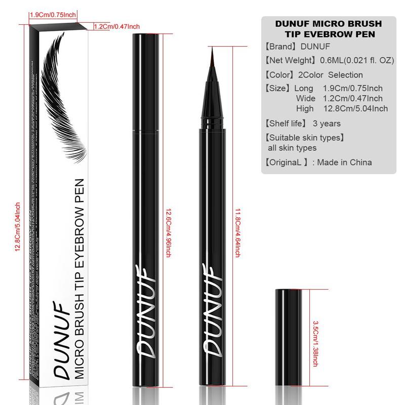 Long Lasting Waterproof Eyebrow Pencil, 1 Box Durable Sweat Proof Eyebrow Pen, Natural Eye Brow Makeup Tool for Women