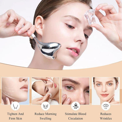 Stainless Steel Face Beauty Cryo Stick, Face Beauty Cryo Roller, Cold Roller for Face Skin Care, Beauty & Personal Care Product