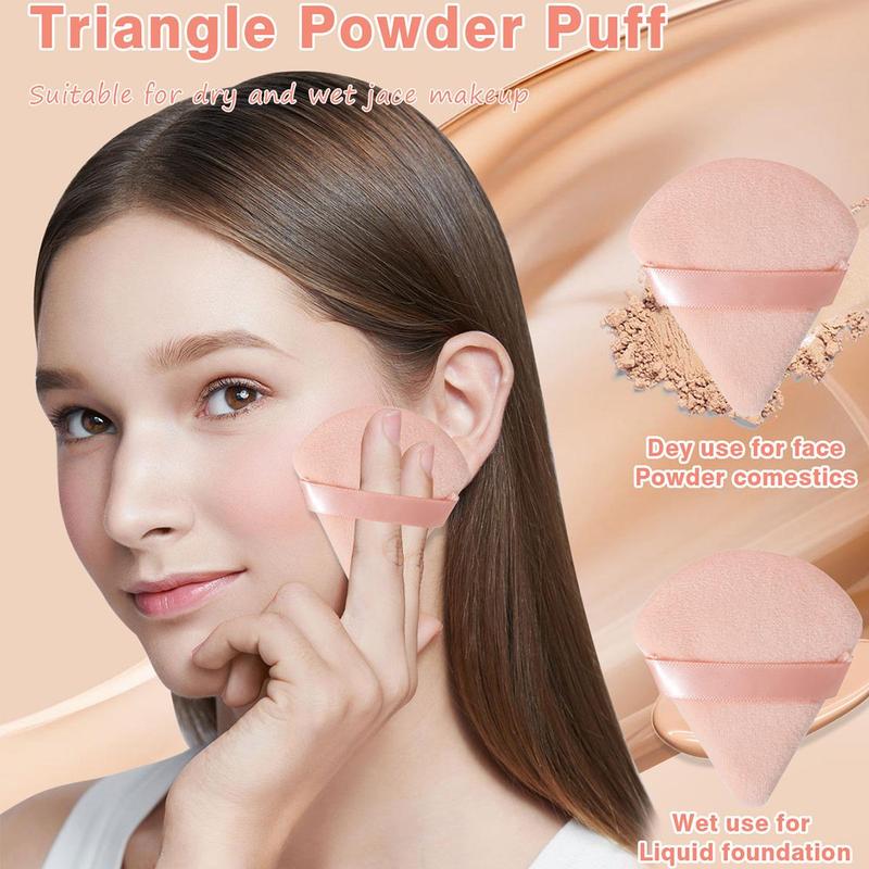 Summer Makeup Tool Set, 18pcs/set Sponge & Mini Powder Puffs & Triangular Puff & Cleaning Mat & Brush & Headband & Wristband & Face Puff, Cruel Summer