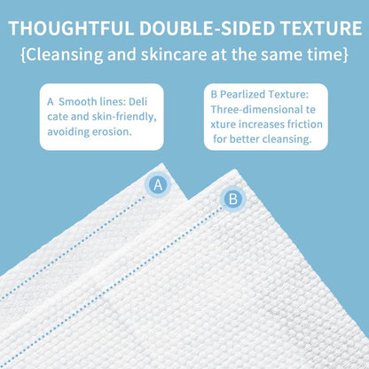 Disposable Face Towel, 60 Count Face Clean Towels, for Washing Soft Cotton Dry Wipes Facial Cloths Towelettes for Washing and Drying, Facial Tissue for Cleansing, Skincare and Makeup Remover Comfort