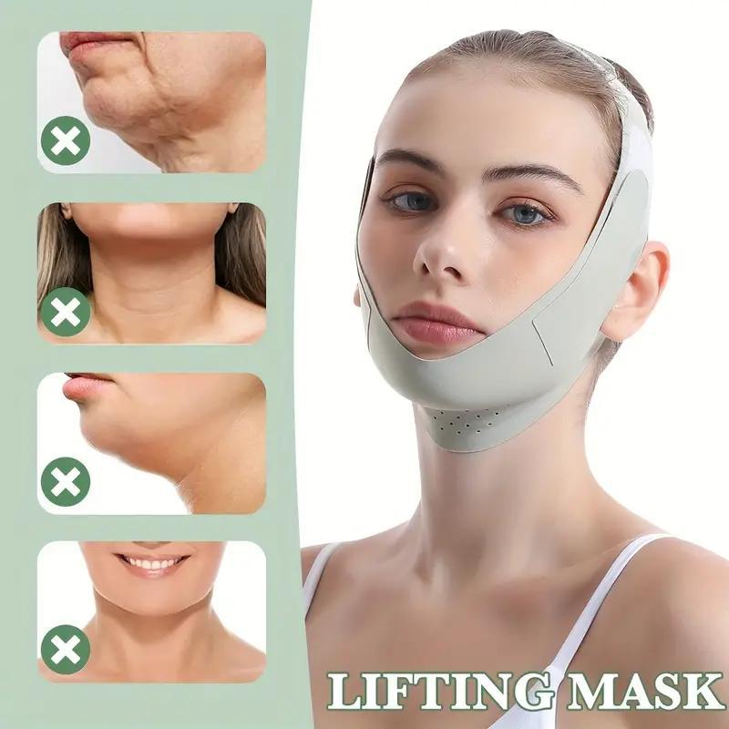 V-shaped Face Mask, Portable Breathable Face Lifting Bandage, Face Lifting Tool for Women & Men