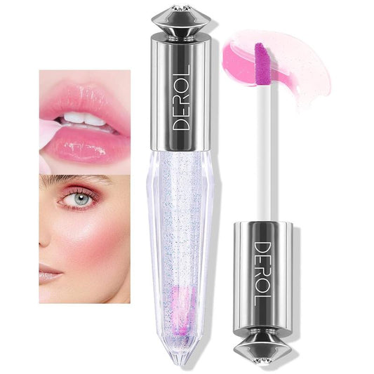 Color Changing Clear Liquid Blush for Cheeks and Lips, Moisturizing Multi-use Rouge Blush Gel, Magic Tinted Balm Waterproof Transparent Cream Liquid Blush, Glossy Shiny Finish Korean Blush Makeup - 5ml dior glitterlipstick Gift Cosmetic