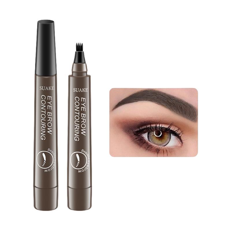 4-tip Eyebrow Pencils, 1 Count Waterproof Long Lasting Eyebrow Pen, Eyebrow Makeup Tool for Daily Use