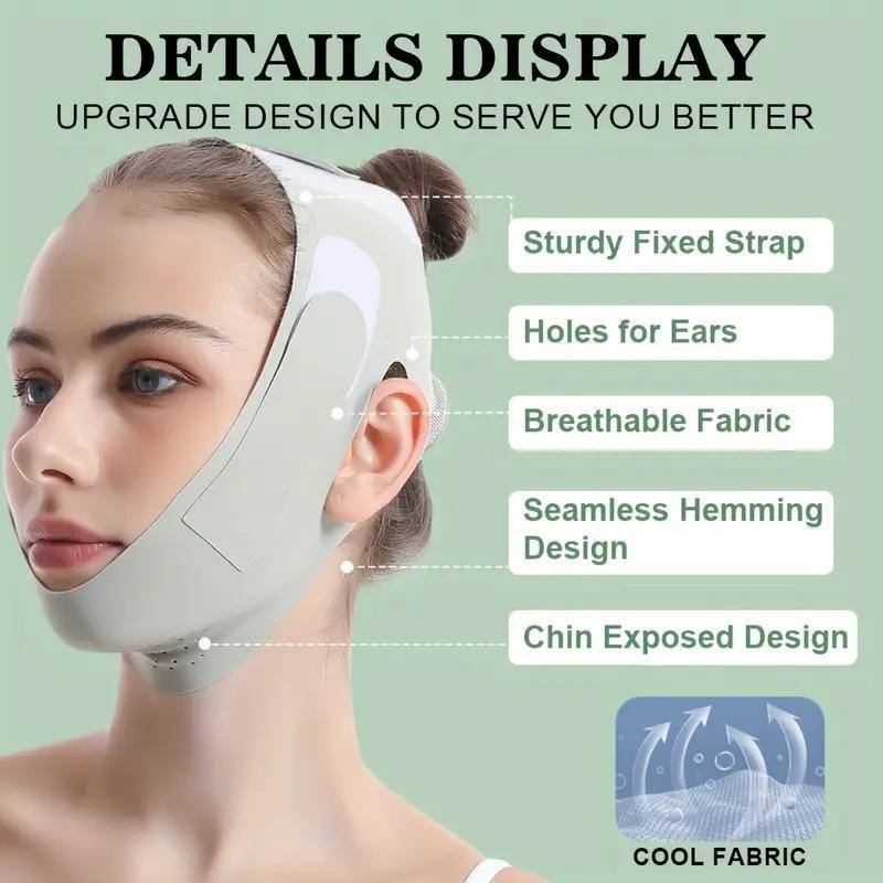 V-shaped Face Mask, Portable Breathable Face Lifting Bandage, Face Lifting Tool for Women & Men