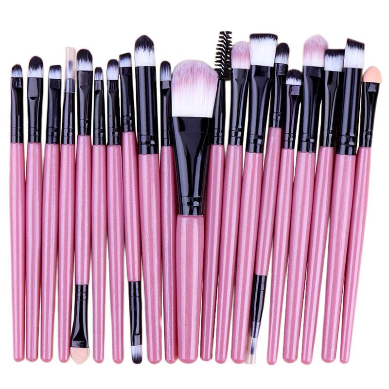 Summer Soft Bristle Foundation?Brush Makeup Brush Set, 20pcs/set?Professional Makeup Brushes for Liquid Foundation, Loose Powder, Concealer, Eye Shadow, Blush, Lip Balm, Makeup Brushes Set for Women Girls