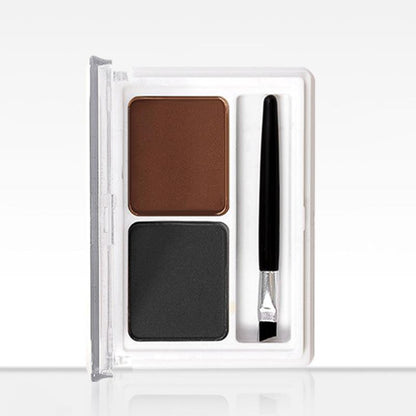 2 Color Eyebrow Powder Palette, Waterproof Long Lasting Eyebrow Powder, Smudge Proof Eye Brow Powder, High Pigmented Eye Brow Shading & Filling Powder