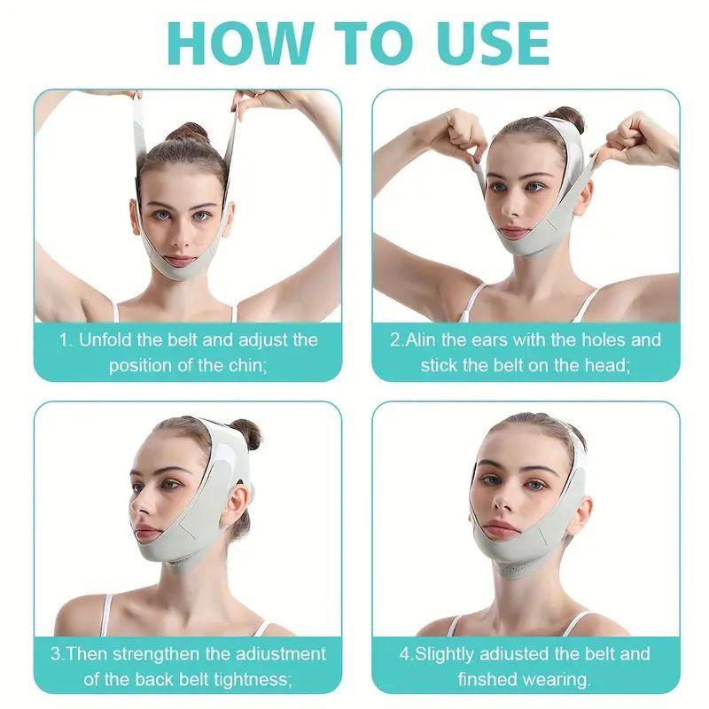 Face Muscle Training Tool, 2 Counts/set Face Muscle Trainer & Breathable Sleeping Face Mask, Facial Skin Lifting Accessories for Women & Men