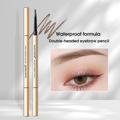 Double-ended Eyebrow Pencil, 1 Count Waterproof Long Lasting Eyebrow Pencil, Brow Styling Brush, Brow Shading & Filling Pencil, Brow Brush Makeup Tool, Eye Brow Makeup Products