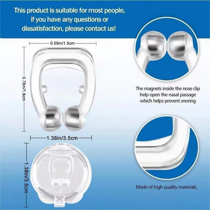 Anti Snoring Nose Clip, 1 Count Silicone Magnetic Anti Snoring Device, Nasal Treatment for Women and Men