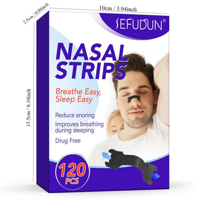 Nasal Strips, 120pcs/box Nose Strips for Breathing, Snoring Relief Nasal Strips, Breathing Aid Nasal Strips, Personal Skincare Product