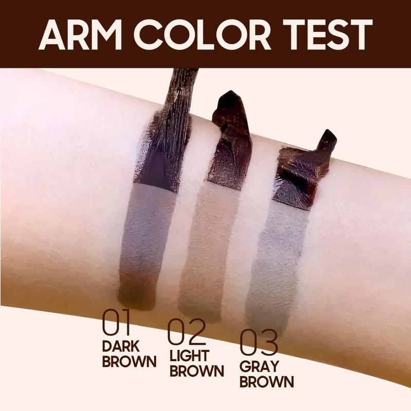 Brow Tattoo Peel Off, Brow Gel Eyebrow Tattoos with Eyebrow Stencils for Women, Eyebrow Gel Waterproof Brow Pencils, Long-Lasting Makeup Create Full Voluminous Brows