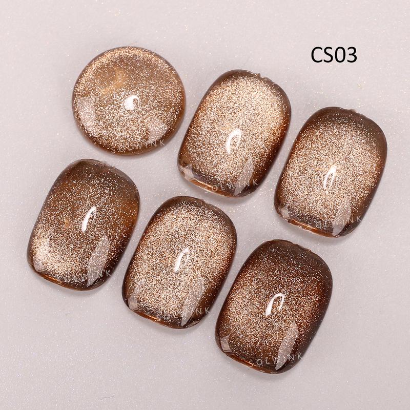 6pcs/lot Color Symphony Cat Eye Gel Nail Polish Set Magnet Polish