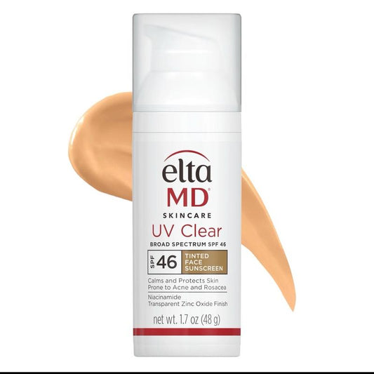 EltaMD UV Clear Tinted Broad-Spectrum SPF 46 All Skin Types Facial Lightweight