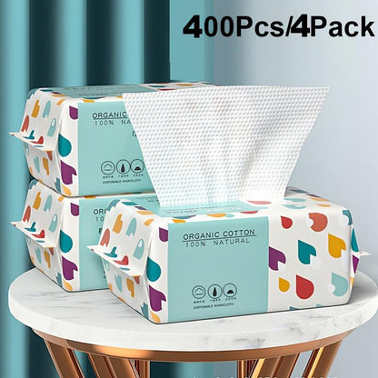 Disposable Face Towel, 100pcs/pack Soft Multi-purpose Makeup Remover Disposable Face Towel, Disposable Face Cleaning Towel for Home Outdoor Travel